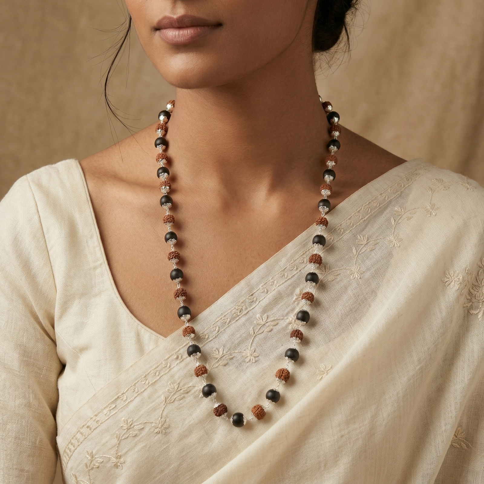 Divya Raksha Karungali + Rudraksha Mala
