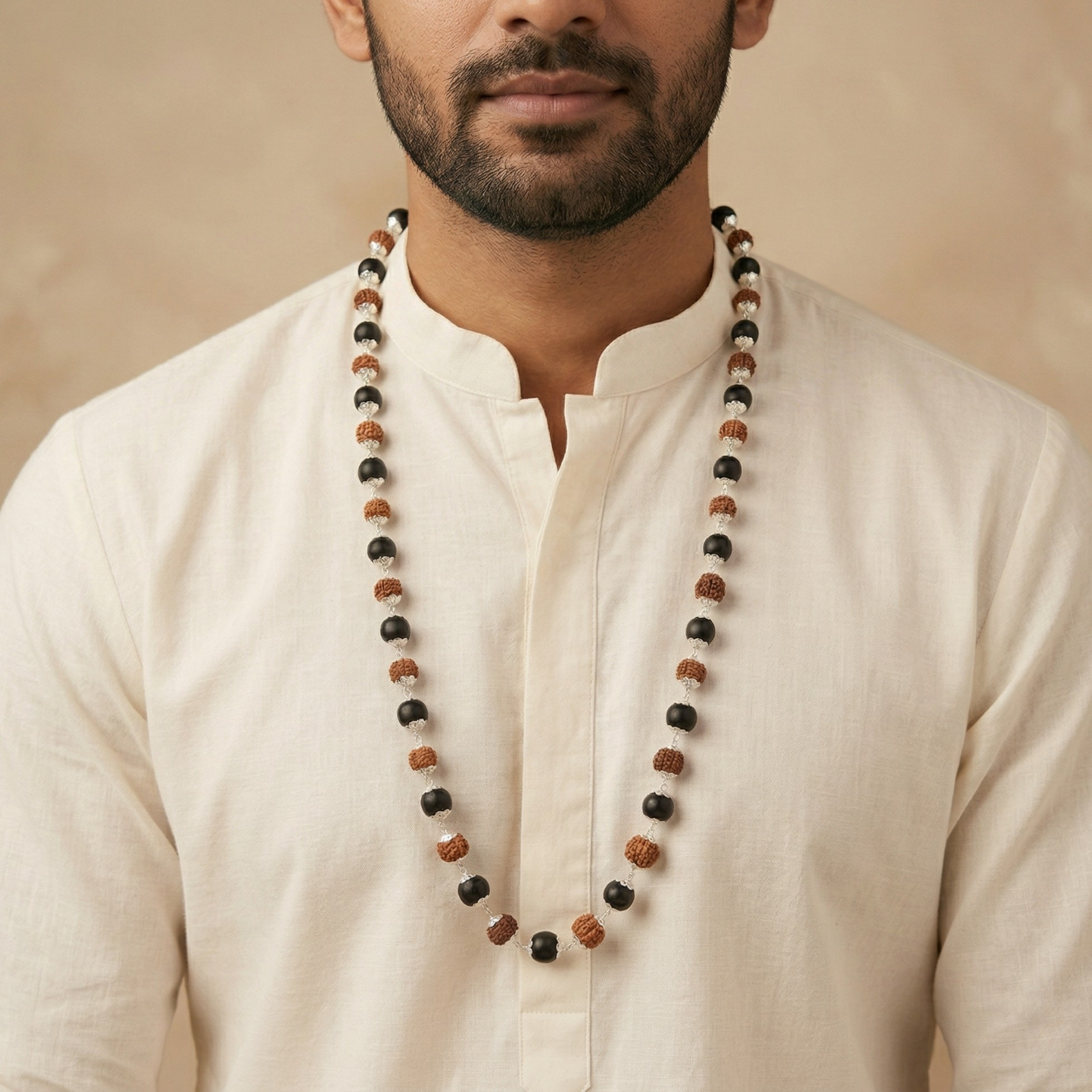 Divya Raksha Karungali + Rudraksha Mala