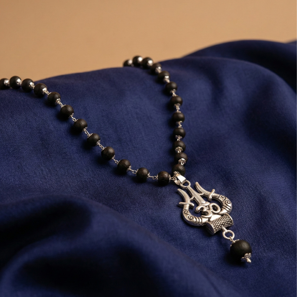 Karungli Mala With Om Shiva Pendant