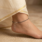 Raw Pyrite Anklet