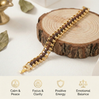 Gold Plated Rudraksha Bracelet