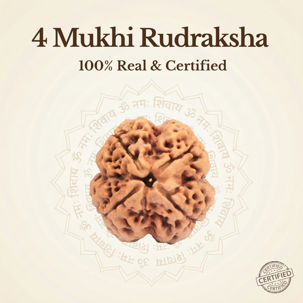Nepal Origin 4 Mukhi Rudraksha