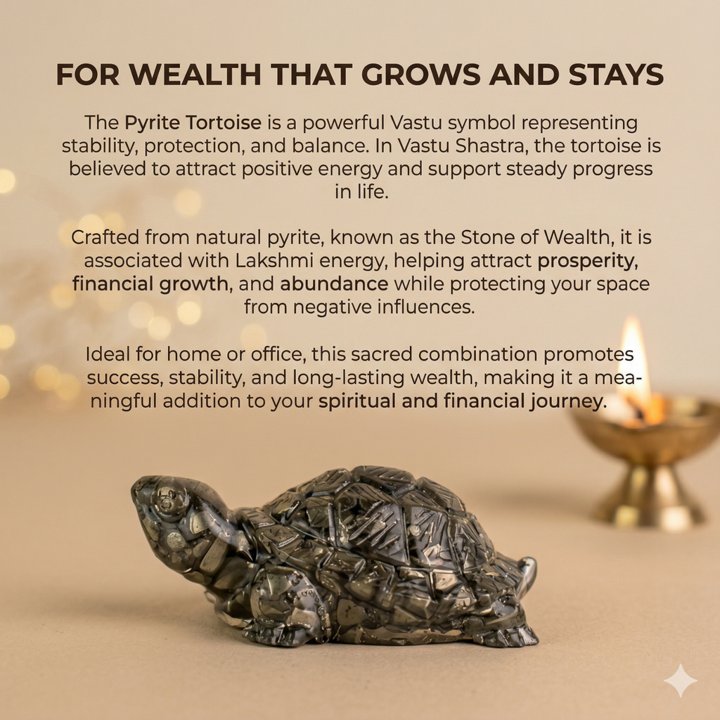 Raw Pyrite Turtle (Kachhua)