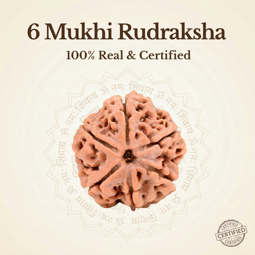 Nepal Origin 6 Mukhi Rudraksha