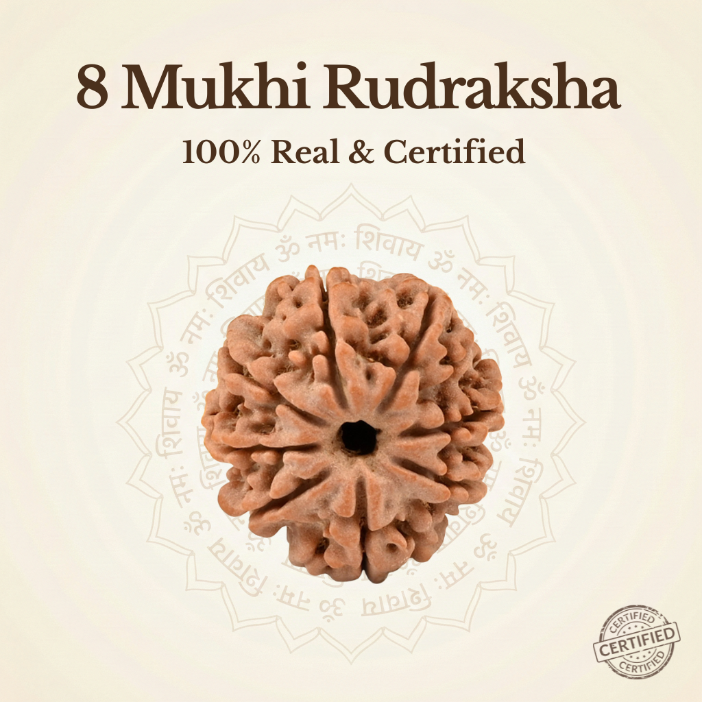 Nepal Origin 8 Mukhi Rudraksha