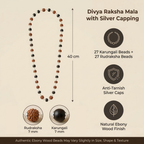 Divya Raksha Karungali + Rudraksha Mala